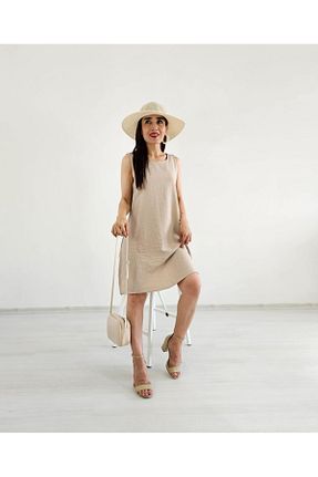 لباس بژ زنانه بافتنی Altı Üstü Butik - کد 865465348