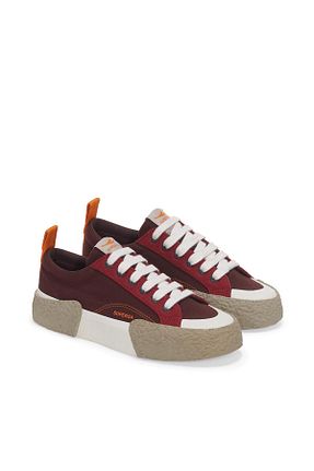کفش اسنیکر زرشکی زنانه بند دار Superga - کد 859510424