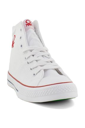 کفش اسنیکر سفید مردانه بند دار United Colors of Benetton - کد 865495189