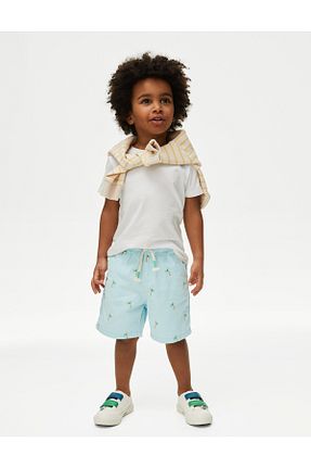 شلوارک و برمودا آبی بچه گانه رگولار Marks & Spencer - کد 836349772
