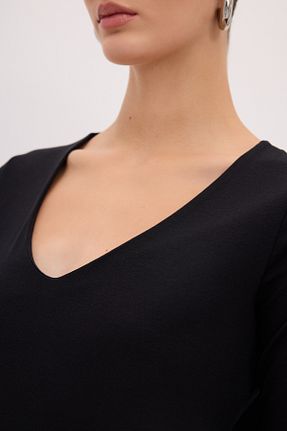 بلوز مشکی زنانه ساده adL - کد 865489932