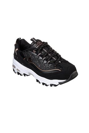 کفش اسنیکر مشکی زنانه بند دار Skechers - کد 865541542
