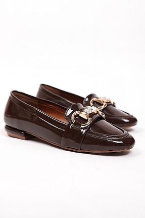 بابت قهوه ای زنانه چرم لاکی Liza Shoes - کد 865508410