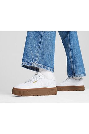کفش اسنیکر سفید زنانه بند دار Puma - کد 865510479