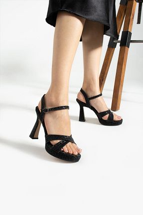 کفش پاشنه بلند کلاسیک مشکی زنانه نقره ShoeTek - کد 821968751