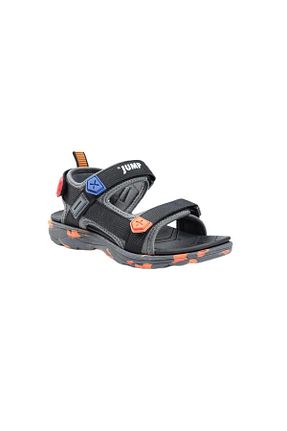 صندل مشکی بچه گانه پاشنه تخت Jump - کد 795481386