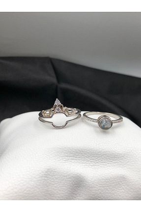 انگشتر نقره سفید زنانه زیرکن vogutima jewelery&silver by timuçin mavili - کد 466902280