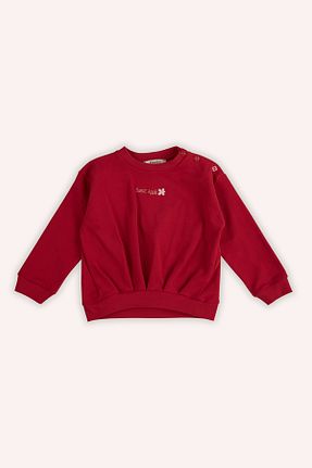 سوئیشرت قرمز بچه گانه ساده Panço - کد 857839353