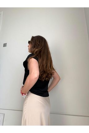 پیراهن مشکی زنانه پارچه Dr.Blue - کد 827072937