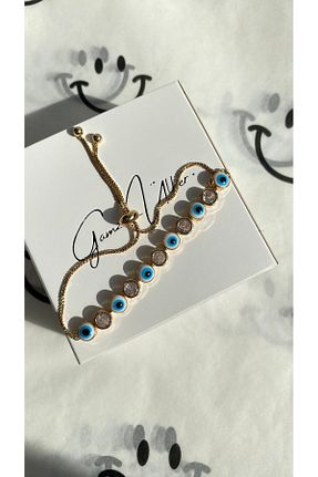 دستبند استیل (فولاد) طلائی زنانه استیل (فولاد) GAMZE - کد 865708308