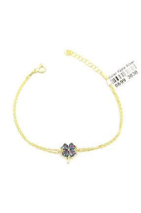دستبند نقره طلائی زنانه 925 عیار Güler Yüzlü Silver - کد 444386465
