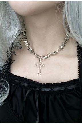 گردنبند جواهر متالیک زنانه فلزی DarkellaStore - کد 671499069