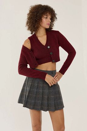 ست بالاتنه و پائین تنه زرشکی زنانه تریکو Hiccup - کد 865570251