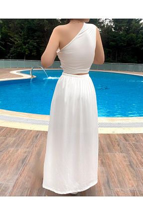 لباس سفید زنانه بافتنی GlB BOUTİQUE - کد 865592503