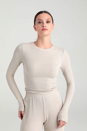 بلوز بژ زنانه ساده SHEISMONO - کد 865585927