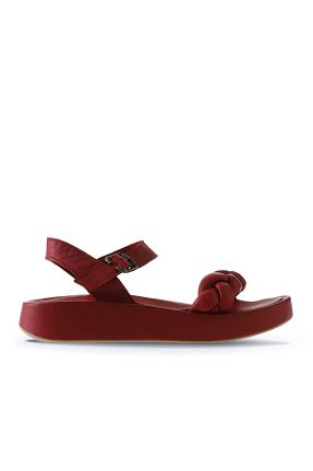 صندل قرمز زنانه پاشنه پر Bueno Shoes - کد 345870090