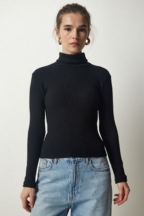 بلوز مشکی زنانه ساده Lovelyİstanbul - کد 865656757