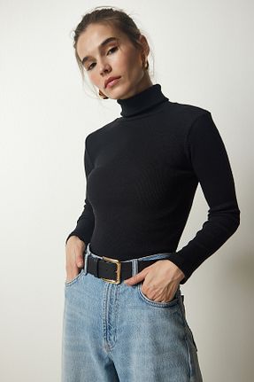 بلوز مشکی زنانه ساده Lovelyİstanbul - کد 865656757