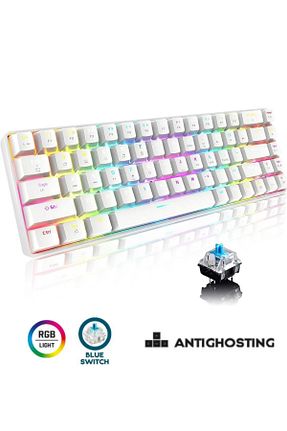 کیبورد گیمر سفید Sarftech - کد 885831526