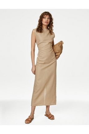 لباس بژ زنانه بافتنی Marks & Spencer - کد 835567021