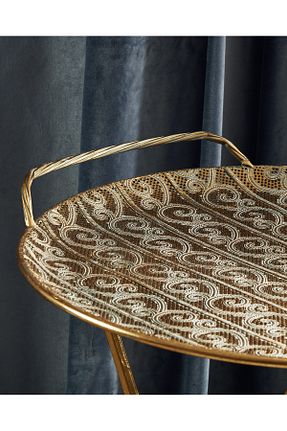 میز جلو مبلی طلائی فلزی Madame Coco - کد 690658719