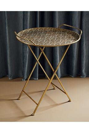 میز جلو مبلی طلائی فلزی Madame Coco - کد 690658719