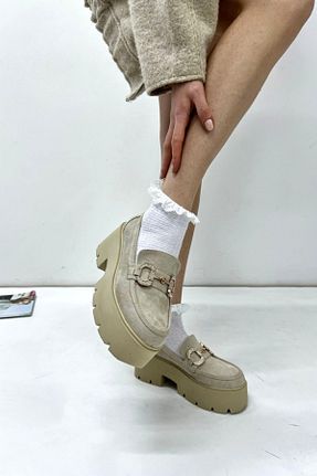 کفش لوفر بژ زنانه جیر inizio - کد 839485822