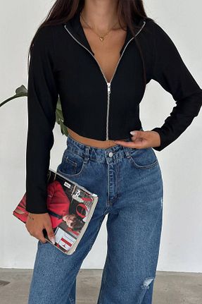 بلوز مشکی زنانه اورسایز Tena - کد 865709736