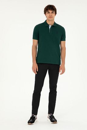 شلوار مشکی مردانه پنبه - الاستین U.S. Polo Assn. - کد 835175211