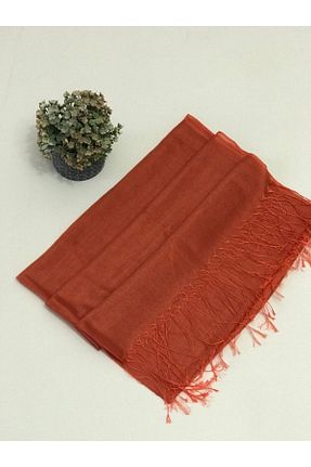 شال نارنجی ابریشم İPEKSCARF - کد 816718045