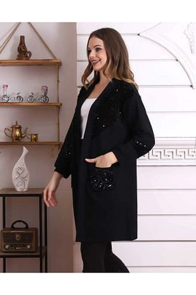رویه سایز بزرگ مشکی زنانه بافت CNG MODA - کد 800398648