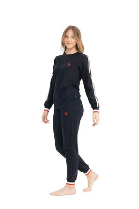 ست لباس راحتی سرمه ای زنانه ساده U.S. Polo Assn. - کد 853963709
