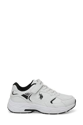 کفش اسنیکر سفید بچه گانه بند دار U.S. Polo Assn. - کد 858907492