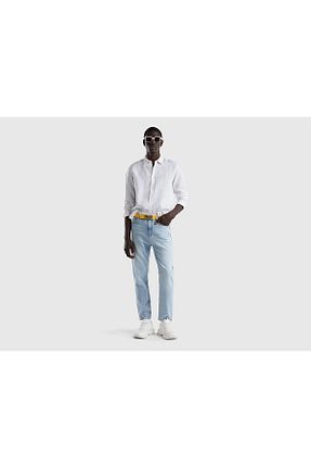 پیراهن سفید مردانه اسلیم فیت United Colors of Benetton - کد 865780718