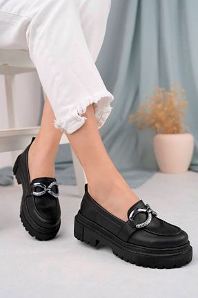کفش پاشنه بلند پر مشکی زنانه پاشنه متوسط (5-9 سانتی متر) NESKA - کد 773793023