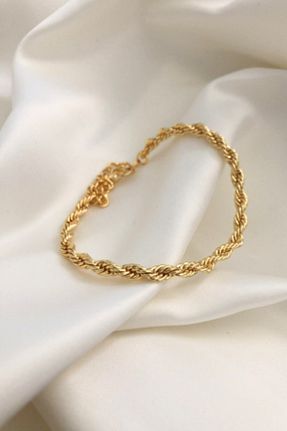 دستبند جواهر طلائی زنانه Saint Charmes - کد 865785421