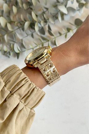 ساعت مچی طلائی زنانه 40 میلی متر OQQO - کد 865803292