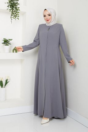 کلاه و ابایا طوسی زنانه مخلوط پلی استر Günay Karaca - کد 865805344