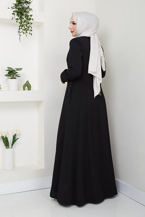 کلاه و ابایا مشکی زنانه مخلوط پلی استر Günay Karaca - کد 865805348