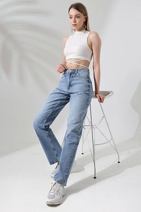 شلوار جین آبی زنانه پاچه لوله تفنگی KAGAWA - کد 833727979
