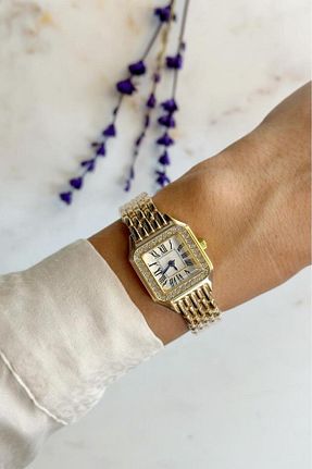 ساعت مچی طلائی زنانه استل (فولاد) OQQO - کد 865810853