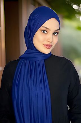 شال سرمه ای زنانه Samira - کد 865818127