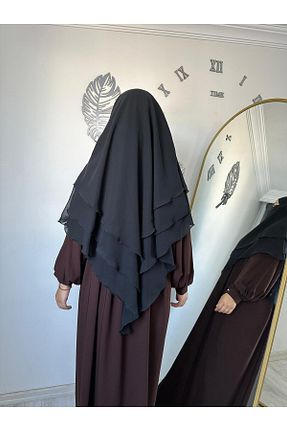 روسری مشکی شیفون yusracollectionn - کد 855740359