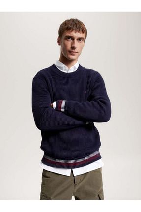پلیور سرمه ای مردانه ساده Tommy Hilfiger - کد 865851432