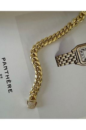 دستبند استیل (فولاد) طلائی زنانه استیل ضد زنگ Chiaro Accessory - کد 856636096