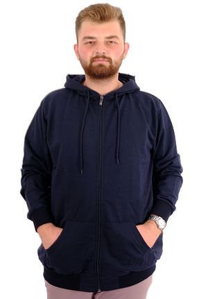 سوئیشرت سایز بزرگ سرمه ای مردانه سایز بزرگ Modexl - کد 865977159