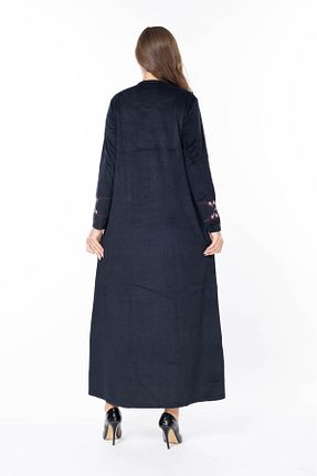 لباس سایز بزرگ سرمه ای زنانه مخمل mervemoda - کد 865977675