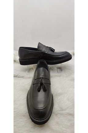 کفش کلاسیک مشکی مردانه پاشنه کوتاه (1 - 4 سانتی متر) ÇİĞDEM KUNDURA - کد 364902868