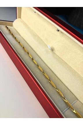 دستبند استیل (فولاد) زرد زنانه استیل ضد زنگ vogutima - کد 865986170