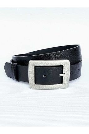 کمربند مشکی زنانه چرم خالص Kemerix - کد 865990006